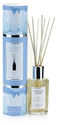 Ashleigh & Burwood Scented Home 500ml Reed Diffuser Fragrance Gift Set Fresh Linen