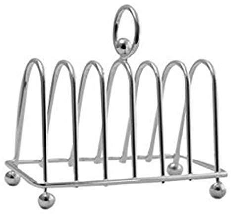 SILBERKANNE Klassischer Toastständer Versilbert 14 cm – Premium Silberauflage, Edles Design, Hochwertige Verarbeitung, Platz für 6 Scheiben Toast