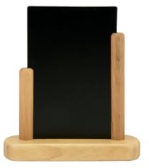Tisch Kreidetafel - 10 x 15 cm in Teak | Einfach zu reinigen - Robuste Verarbeitung