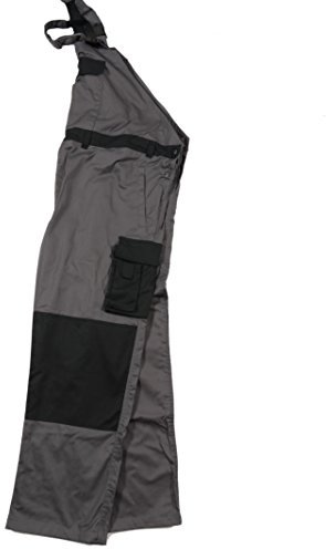 Marc & Mark Arbeitshose, Latzhose in großen Größen, Übergrößen, anthrazit, Größe:4XL