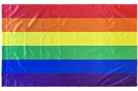 Durabol Bandera Arcoíris Orgullo Gay LGBT Pride 150 x 90 cm Satén