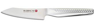 Global Ni Range - Cuchillo de cocina (11 cm, acero inoxidable Cromova 18)