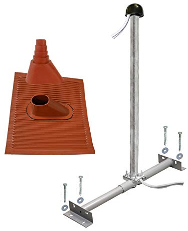 Premium X Basic Dachsparrenhalter-Montageset 100cm Mast Sparrenhalter für Satellitenschüssel Satelliten-Antenne | SAT Montagezubehör