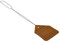 Hope Woodworking Lot de tapettes à mouches en cuir (1 pièce) - 43,2 cm - Fabriqué en Amish - Avec pagaie en cuir véritable - Tapette à mouches avec poignée en métal - Tapette à moustiques et guêpes