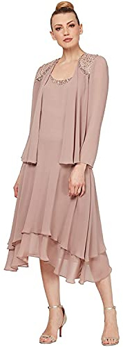 S.L. Moda Mujer Adorable-hombro y cuello chamarra vestido - Dorado - 18 UK