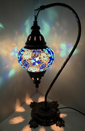 Samarkand - Lights Mosaiklampe Mosaik - Stehlampe M Tischlampe orientalische lampe türkische lampe Blau - Stern