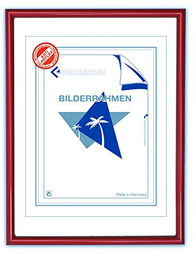 Alurahmen Image mit Antireflexglas, Rückwand und Schwenkfedern, Bilderrahmen Alu