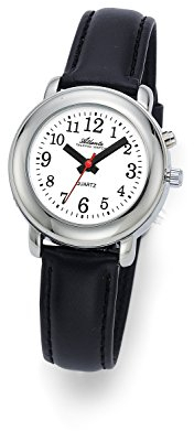 Sprechende Armbanduhr Damenuhr mit Zeitansage in Silber - 8916-19