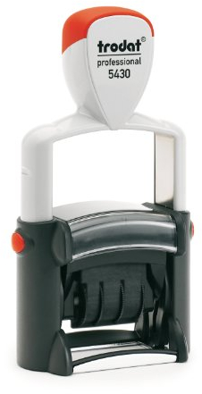 Trodat Datumstempel 5430/L 3 Texte 26x24mm