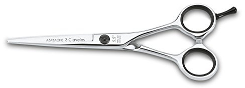 3 Claveles Azabache - Tijera de peluquería de corte 5.5, acero inoxidable