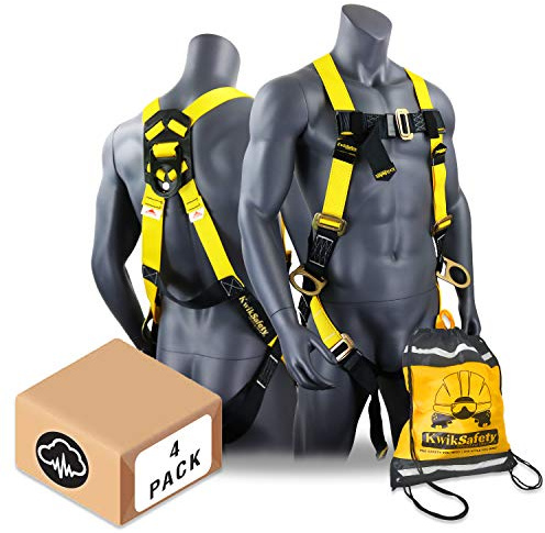 KwikSafety Fall Protection Safety Harness THUNDER - Construction & Roofing Safety Harness - Full Body Harness for Men - OSHA Compliant