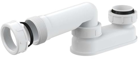 Geruchsverschluss für Ab Überlaufgarnitur Gewinde 6/4 Badewanne Siphon Sifon Syfon Extra Flach Flachsiphon