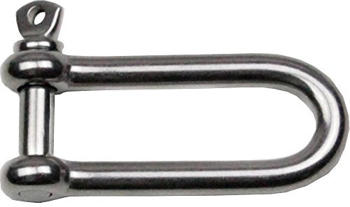 20 Stück Schäkel D=4 lang ähnl. DIN 82101 Edelstahl A4