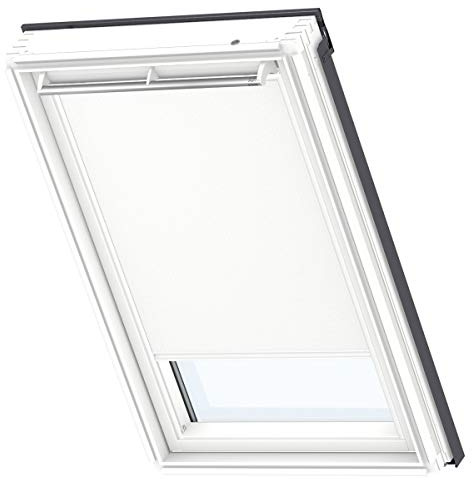 VELUX Roof Window Blackout Blind, White Guide Rail, CK02, White | Standard 100 by OEKO-TEX® certified. Smooth Adjust
