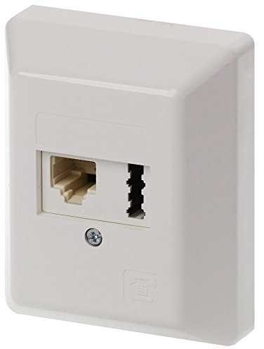 Rutenbeck - Scatola di collegamento IAE/UAE 8(6) - TAE6 F+N AP, 10 pz., Bianco