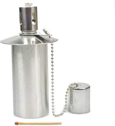 Öllampe Einsatz - Ölbehälter Gartenfackel - Edelstahl - ca. 70 ccm Inhalt - Ein Qualitätsprodukt von Hannas Laden