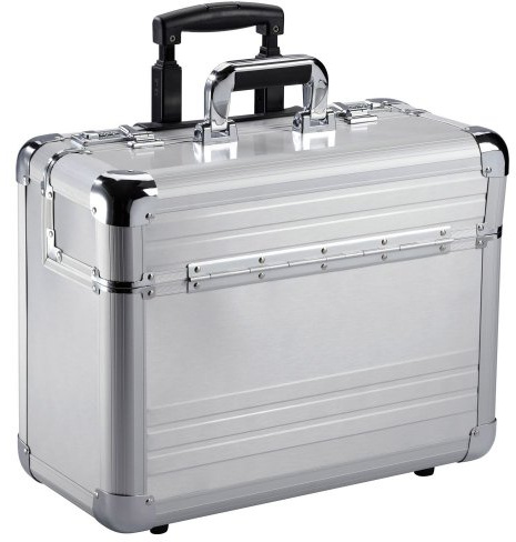 Dermata Aluminium Pilotenkoffer Trolley 46,5 cm