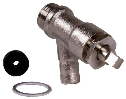 Cornat T571455 Vanne de vidange Robinet à Boisseau sphérique, 1/4 cala