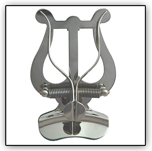 Trompete Marschgabel Soundman® Notenhalter für Trompete/Kornett/Flügelhorn Marching Silber Farbe Nickel (zur Befestigung am Becher, vernickelt)