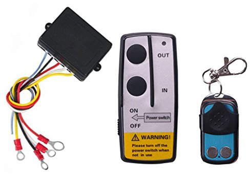 Qiorange Funkfernbedienung Wireless Elektrische Seilwinde Fernbedienung Controller 12V für LKW Jeep SUV-ATV 3 Stück (1 Set)