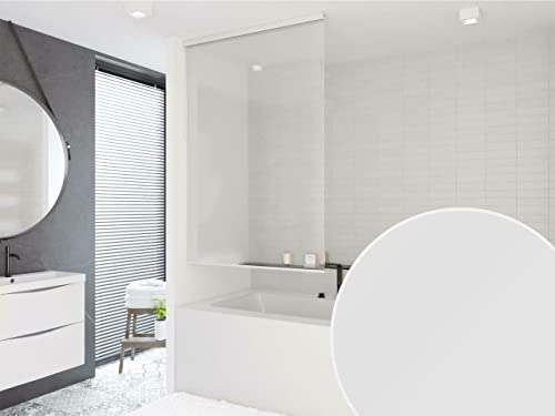 KS Handel 24 HALB-Kassetten DUSCHROLLO 100x240 cm PEVA TRANSPARENT Optik! Shower Rollo Curtain!