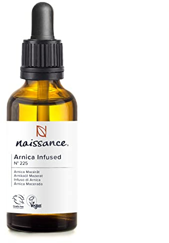 Naissance Arnica Infused Oil (Arnica Montana) 50ml - 100% Natural, Comforting and Soothing Infusion of Arnica Extract in Sunflower Oil