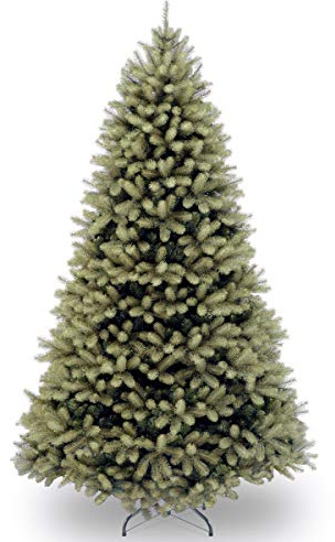 National Tree Company 7 ft Unlit Downswept Douglas Fir Artificial Christmas Tree, 1,539 Tips, Includes Stand, Green