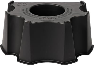 RTS Companies Inc 55100002008081 Home Accents Rain Water Collection Barrel Stand, 50-Gallon, Black