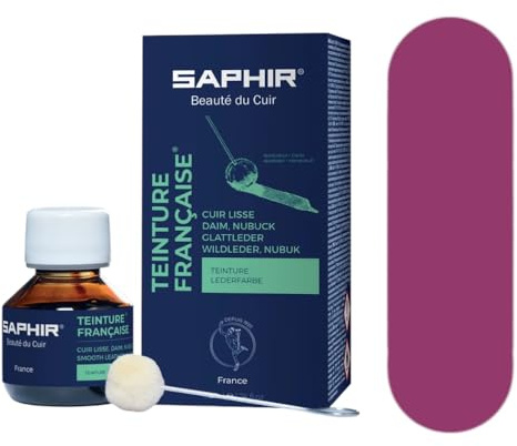 Saphir Teinture Française Cuir Liquide Pourpre 50 ml