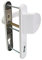 Schmalrahmen Türbeschlag SRG 1618 Weiss PZ 92mm Kn/Dr Türklinke Türdrücker