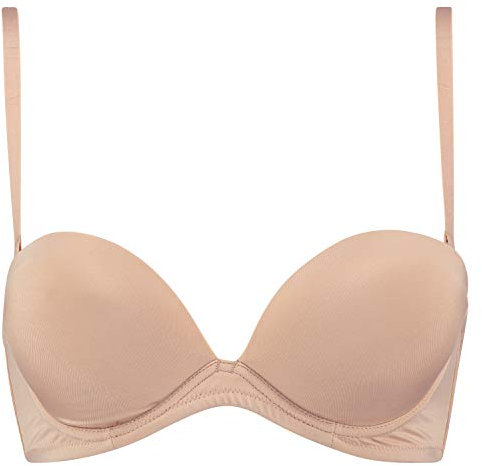 Hunkemöller Damen Vorgeformter Strapless-Maximizer-BH C75, Tan
