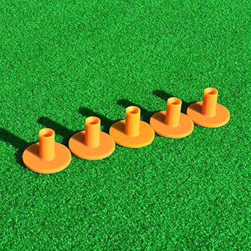 70 mm de goma driving range Tees de Golf (5 unidades) – Portátil Práctica Tees se puede Pop & Play con sobre cualquier superficie plana [Net World sports]