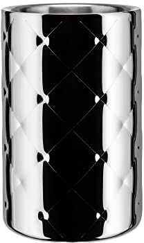 Alessi Mateglacé MSA11 Design Vakuum Flaschenkühler aus Edelstahl, 5 x 14 x 17 cm