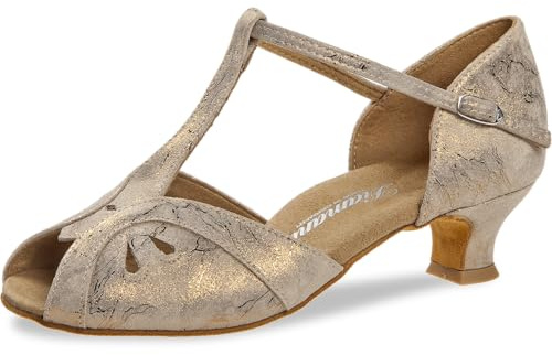 Diamant Damen Tanzschuhe Standard & Latein, Braun (Bronze Magic)