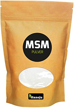Hanoju MSM Pulver im Zip Beutel 500 g - Nahrungsergänzungsmittel aus MSM Pulver Soja & Laktosefrei