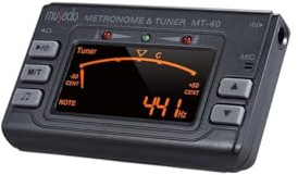 Musedo Mt-40 Cromático + metronomo Metrónomo, afinador y generador de tonos digital, todo en uno-pantalla lcd de gran tamaño, color negro