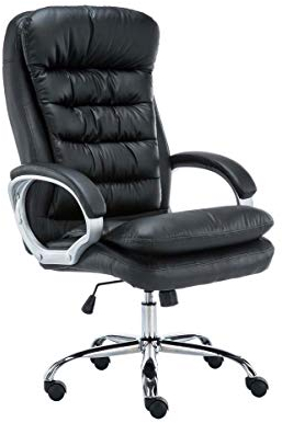 CLP Bürostuhl Big Vancouver I Schreibtischstuhl Mit Belastbarkeit Bis 235 KG, Farbe:schwarz
