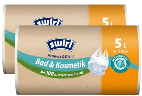 2X Swirl Tragegriff M??llbeutel 5L (40 STK./Rolle)