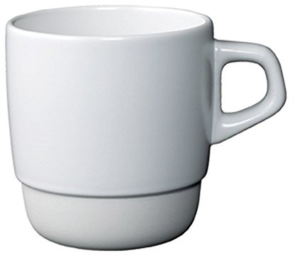 Kinto Slow Style Stacking Mug - Japanese Stoneware Navy Terracotta White Grey (White)