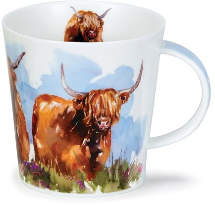Dunoon China Becher Cairngorm Highland Cows - 0,48l