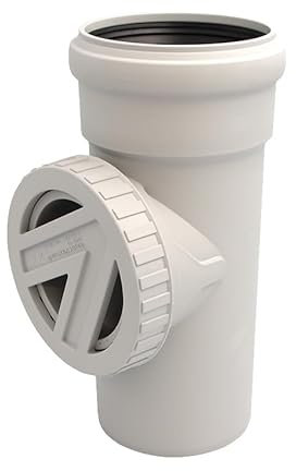 Reinigungsrohr SKOLAN DB DN 100 mit rundem Verschluss