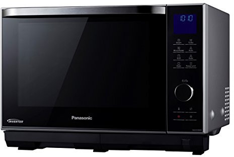 Panasonic NN-DS596MEPG Inverter Mikrowelle mit Dampfgarer (Dampf-/Kombinations-Mikrowelle mit Grill, Ober-/Unterhitze, 27 Liter) edelstahl-schwarz