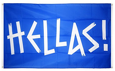 Flaggenfritze® Balkonflagge Fanflagge Griechenland Hellas!