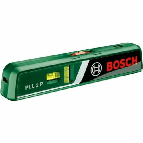 Bosch Pll 1 P Nivel de Línea Unto 20M - Nivelador Láser (Nivel de Línea Unto, Negro, Verde, Rojo, 1/4, 20 M, 0,5 Mm/M, Horizontal/Vertical)