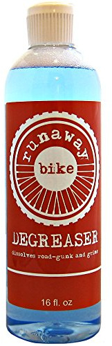 Runaway Bike DEGREASER. A Low-odor, Bio-friendly Degreaser, formulated for use in Bike Chain Cleaners and Scrubbing Tools