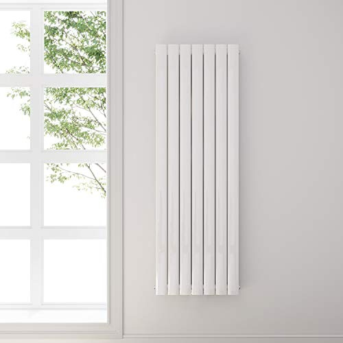 ELEGANT Design Flach Heizkörper 1600x539mm Weiß | Paneelheizkörper Vertikal Mittelanschluss Doppellagig