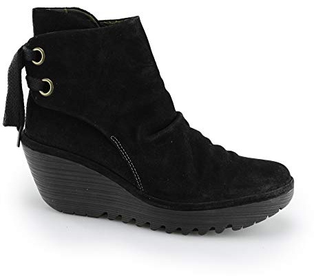 Fly London Yama - Botas de cuero para mujer, color negro (black), talla 41