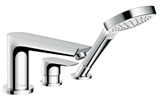 hansgrohe Talis E 3-Loch Wannenrandarmatur inkl. Duschkopf, Chrom
