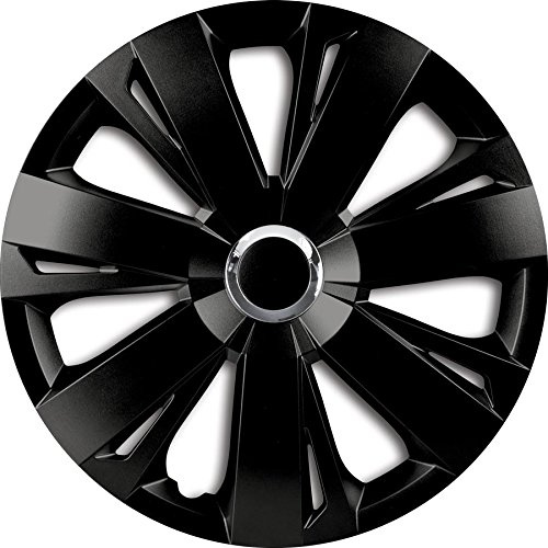 ZentimeX Z732065 Radkappen Radzierblenden universal 16 Zoll Black