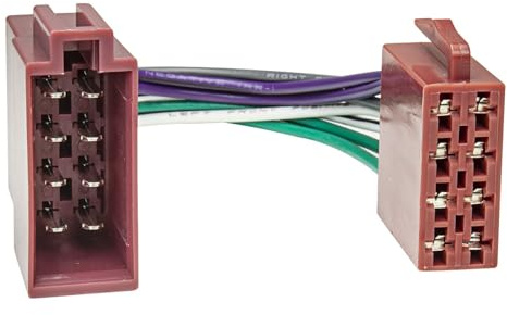 tomzz Audio 7000-006 ISO-Buchse auf ISO-Stecker Verlängerung Lautsprecher 8-pol. 18cm